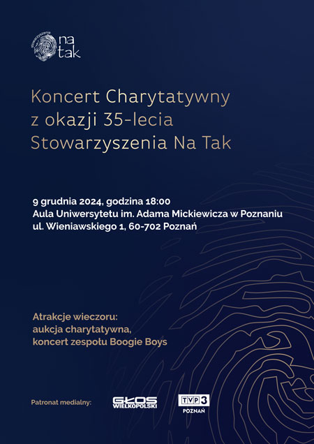 Koncert charytatywny z okazji 35-lecia Stowarzyszenia Na Tak